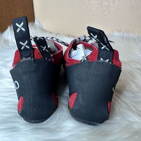 5.10 Five Ten Stealth C4 Rock Climbing Shoes Men's Size 10.5 Red Suede - Picture 5 of 12